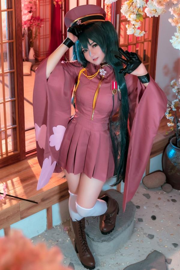    Potato-Godzilla初音未来千本樱COSPLAY：唯美日式和服下的诱惑瞬间第1张图片