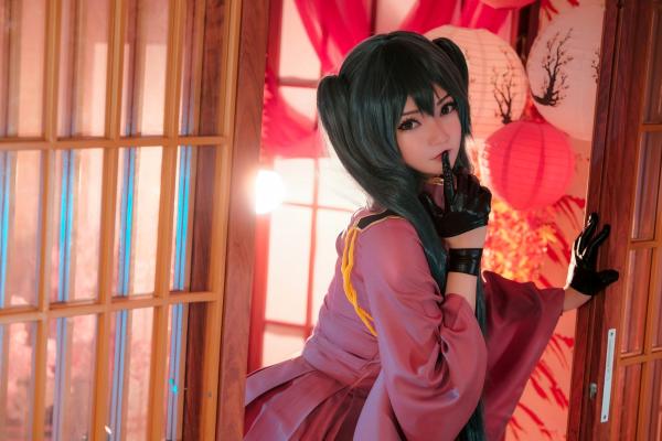    Potato-Godzilla初音未来千本樱COSPLAY：唯美日式和服下的诱惑瞬间第17张图片
