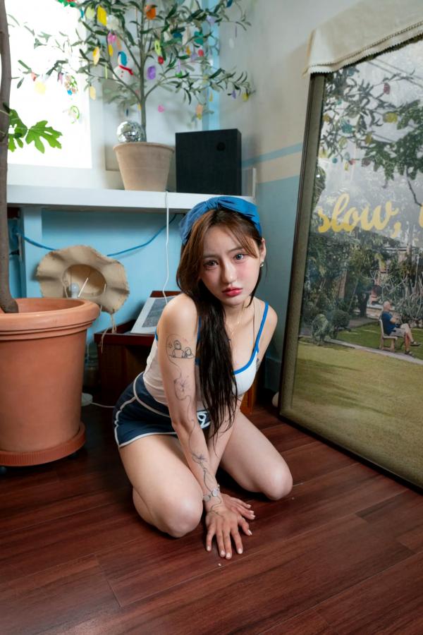    Muchenne 004 - YU [73P] 居家私房写真，清新甜美少女复古风，纹身女神慵懒日常第25张图片