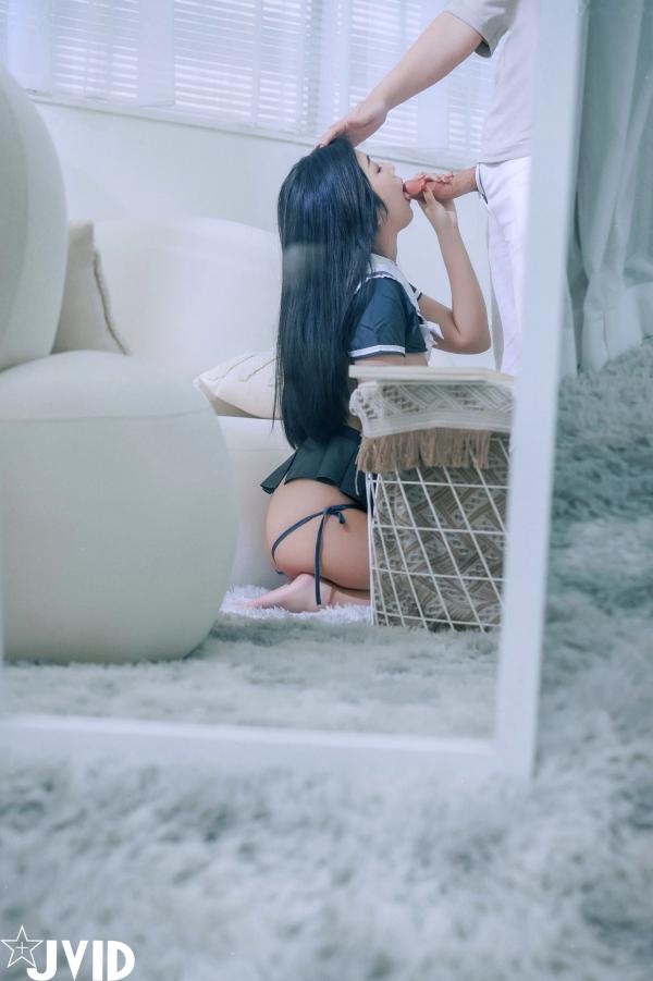    JVID肉包Mini：清纯校服女学生色诱家教老师，禁忌师生角色扮演，大尺度第一视角互动写真，童颜巨乳性感诱惑（2023.07.25）第77张图片