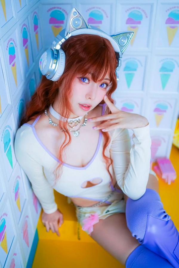    Ely_eee(ElyEE子) - 二次元Y2K猫音甜心角色扮演，全套25P高颜值美少女写真第14张图片