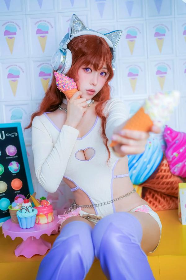   Ely_eee(ElyEE子) - 二次元Y2K猫音甜心角色扮演，全套25P高颜值美少女写真第16张图片