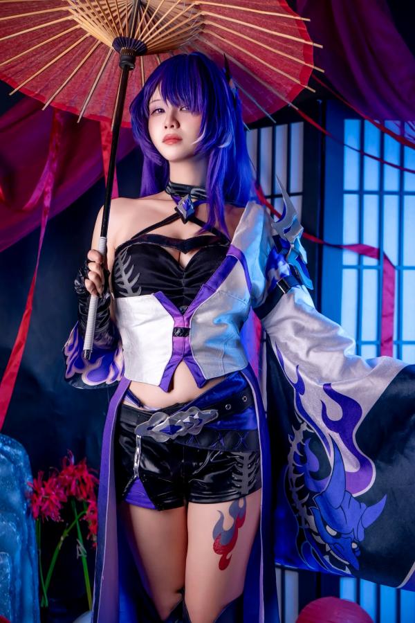    Pyon - 黄泉 Acheron 崩坏星穹铁道 COS，性感御姐角色扮演私房摄影大作第1张图片