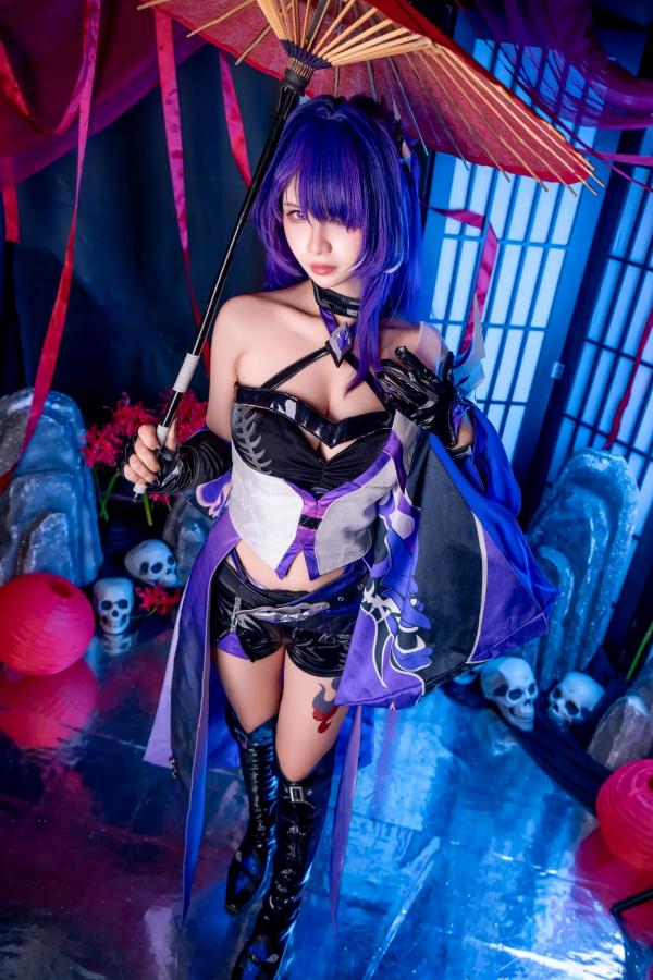    Pyon - 黄泉 Acheron 崩坏星穹铁道 COS，性感御姐角色扮演私房摄影大作第2张图片