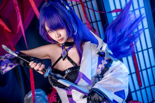    Pyon - 黄泉 Acheron 崩坏星穹铁道 COS，性感御姐角色扮演私房摄影大作第5张图片