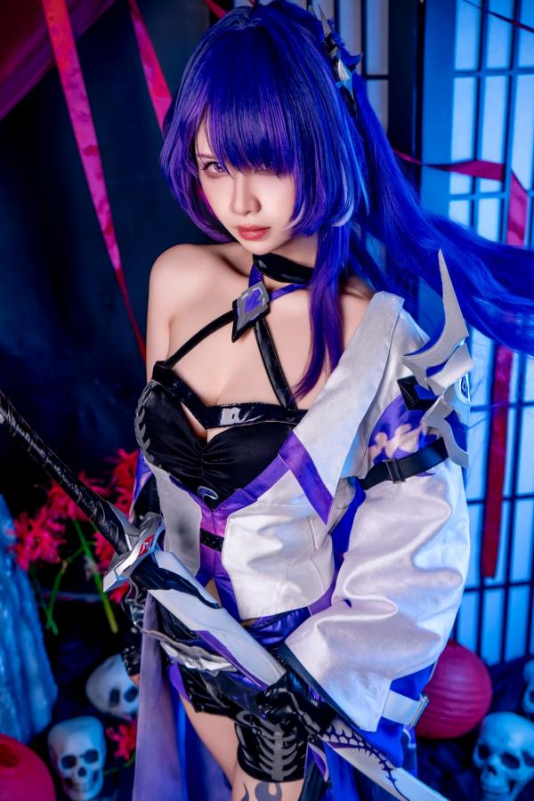    Pyon - 黄泉 Acheron 崩坏星穹铁道 COS，性感御姐角色扮演私房摄影大作第6张图片