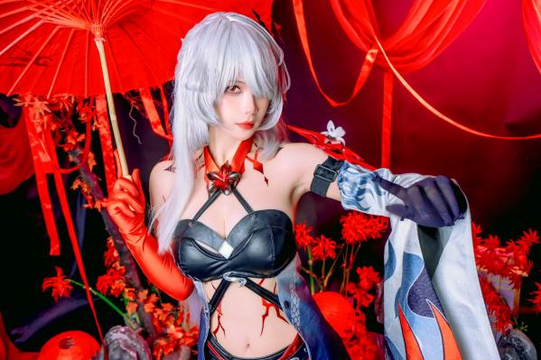    Pyon - 黄泉 Acheron 崩坏星穹铁道 COS，性感御姐角色扮演私房摄影大作第42张图片