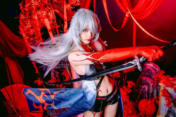    Pyon - 黄泉 Acheron 崩坏星穹铁道 COS，性感御姐角色扮演私房摄影大作第47张图片