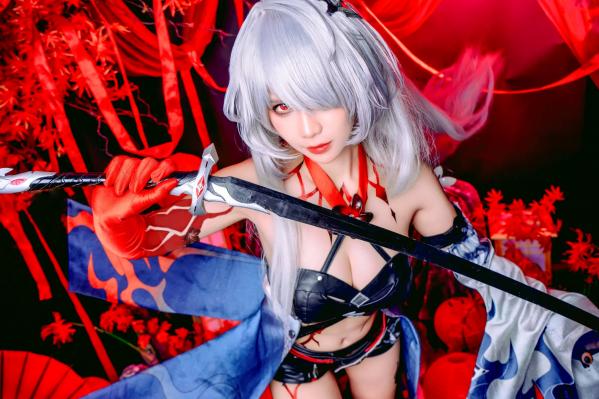    Pyon - 黄泉 Acheron 崩坏星穹铁道 COS，性感御姐角色扮演私房摄影大作第49张图片