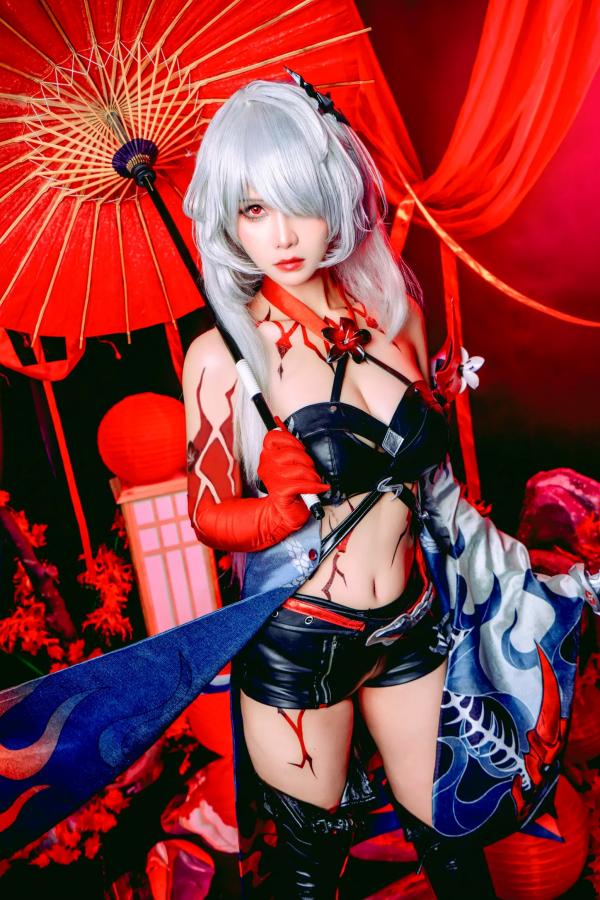    Pyon - 黄泉 Acheron 崩坏星穹铁道 COS，性感御姐角色扮演私房摄影大作第50张图片