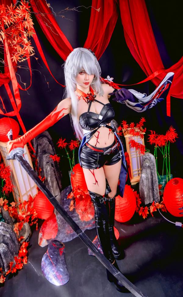    Pyon - 黄泉 Acheron 崩坏星穹铁道 COS，性感御姐角色扮演私房摄影大作第54张图片