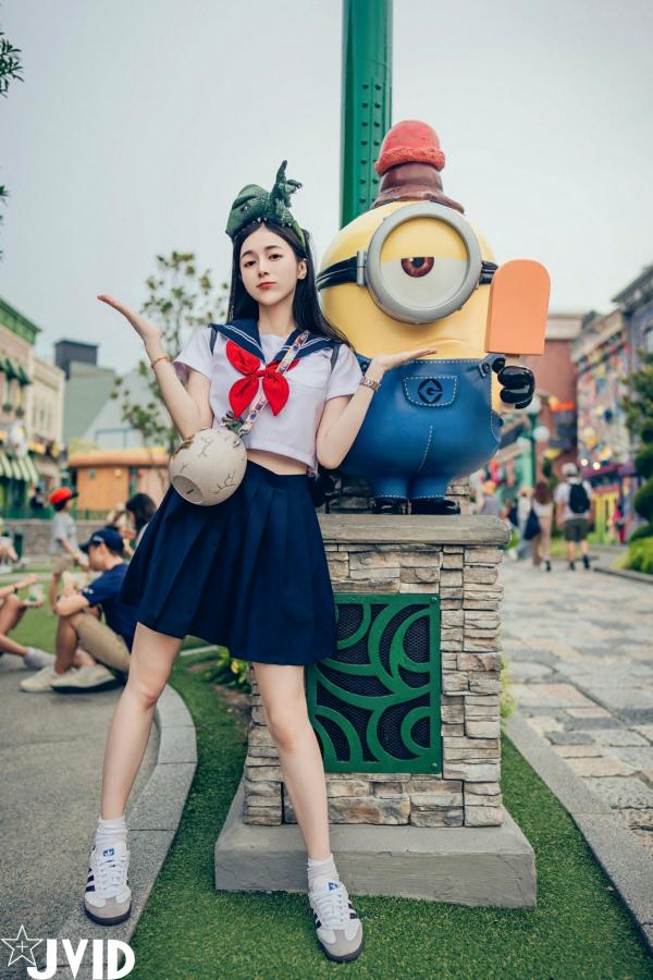    JVID-辰辰-病娇写真-制服角色扮演-缠绕绷带性感大尺度-2023.09.02第89张图片