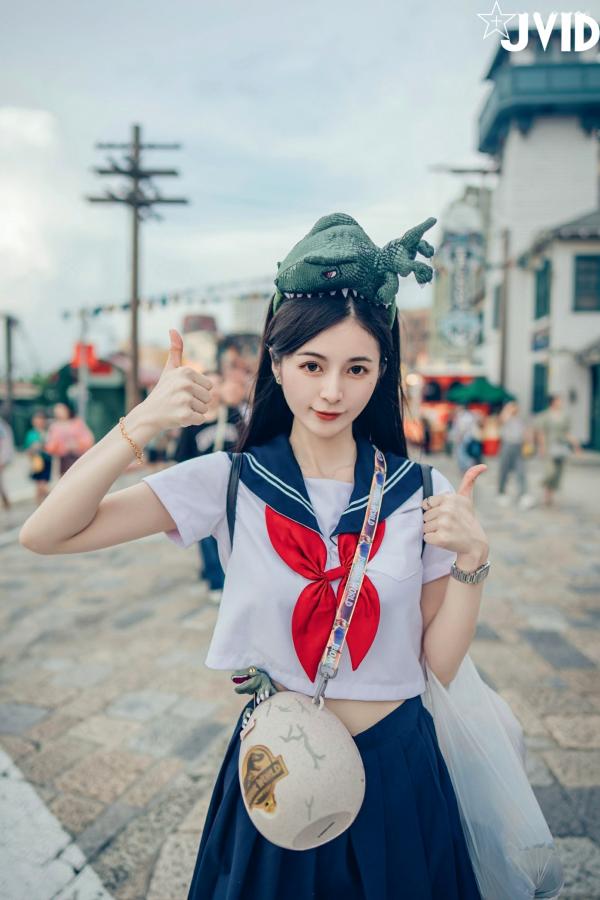    JVID-辰辰-病娇写真-制服角色扮演-缠绕绷带性感大尺度-2023.09.02第101张图片