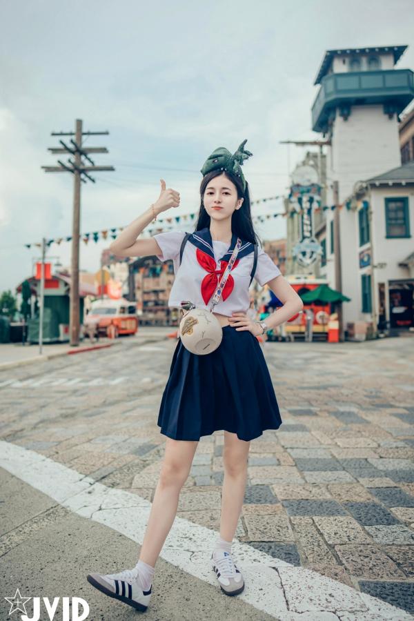    JVID-辰辰-病娇写真-制服角色扮演-缠绕绷带性感大尺度-2023.09.02第103张图片