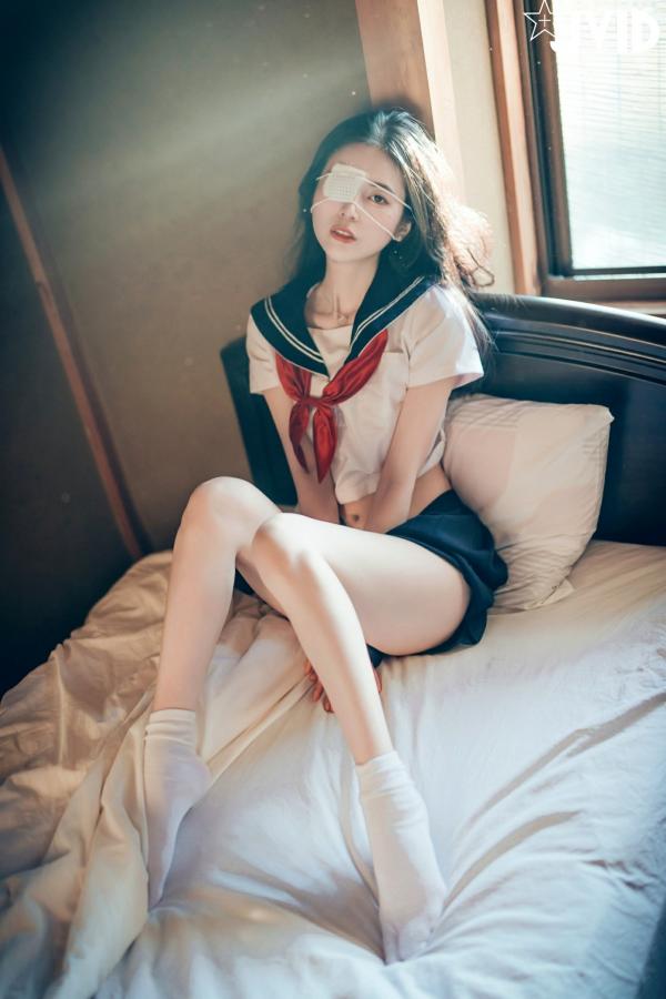    JVID-辰辰-病娇写真-制服角色扮演-缠绕绷带性感大尺度-2023.09.02第126张图片
