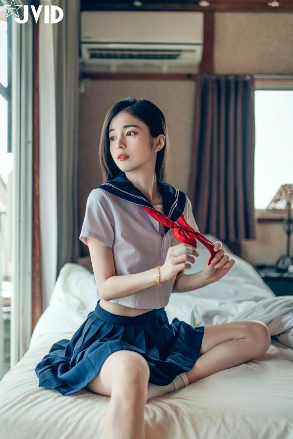    JVID-辰辰-病娇写真-制服角色扮演-缠绕绷带性感大尺度-2023.09.02第129张图片