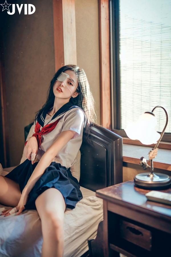    JVID-辰辰-病娇写真-制服角色扮演-缠绕绷带性感大尺度-2023.09.02第133张图片