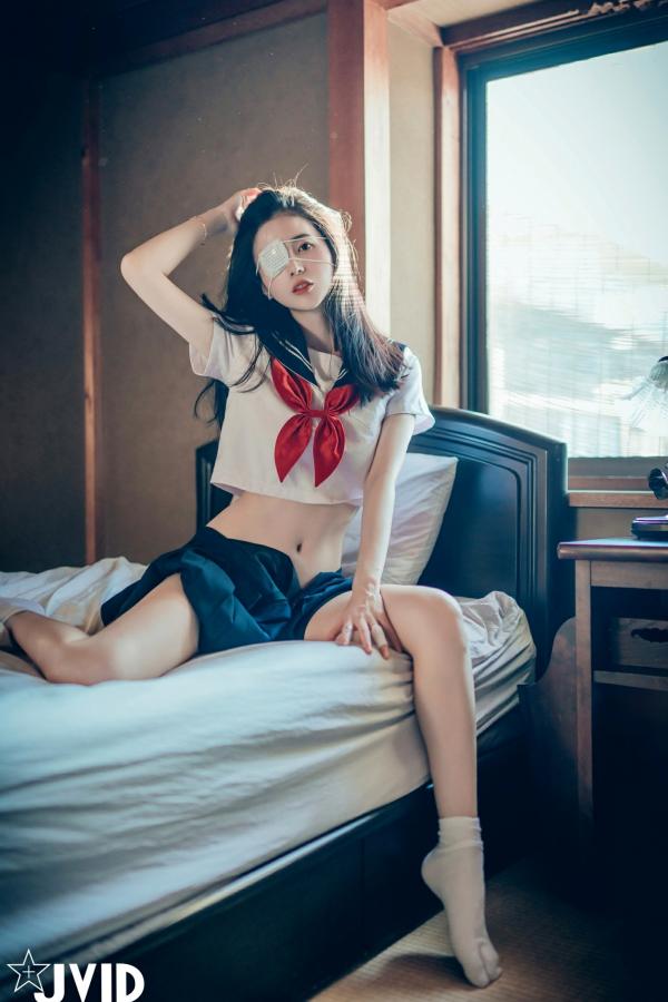    JVID-辰辰-病娇写真-制服角色扮演-缠绕绷带性感大尺度-2023.09.02第138张图片