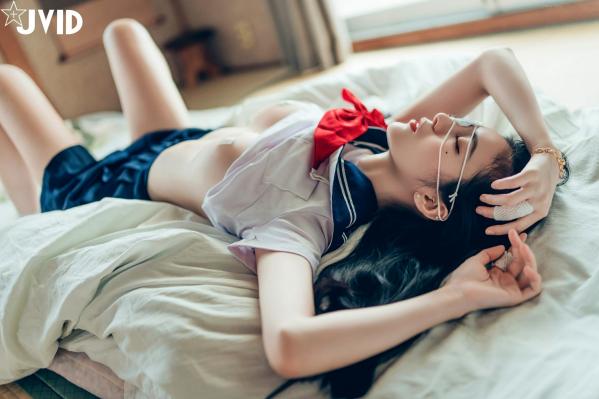    JVID-辰辰-病娇写真-制服角色扮演-缠绕绷带性感大尺度-2023.09.02第146张图片