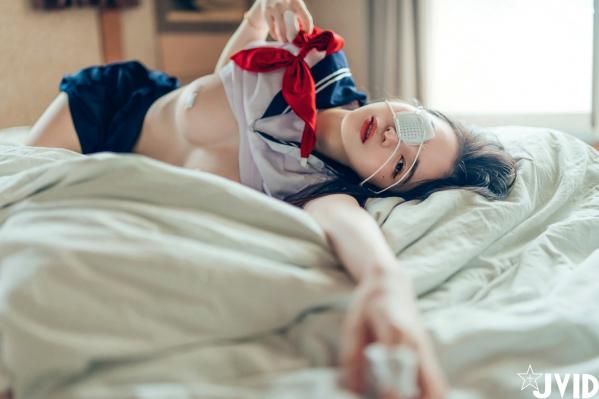    JVID-辰辰-病娇写真-制服角色扮演-缠绕绷带性感大尺度-2023.09.02第147张图片