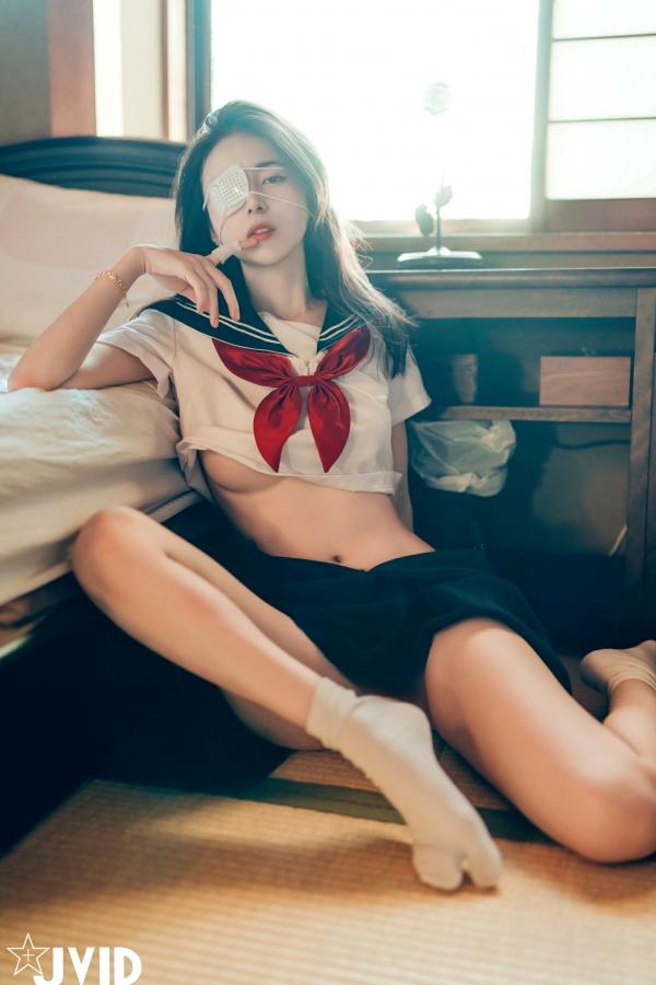    JVID-辰辰-病娇写真-制服角色扮演-缠绕绷带性感大尺度-2023.09.02第150张图片