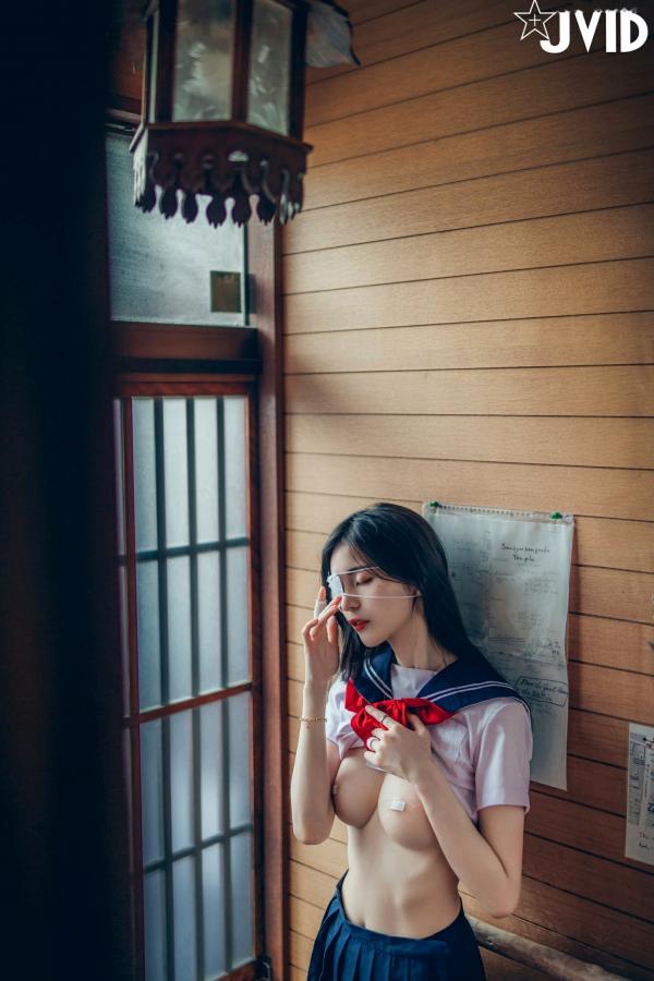    JVID-辰辰-病娇写真-制服角色扮演-缠绕绷带性感大尺度-2023.09.02第158张图片