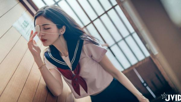    JVID-辰辰-病娇写真-制服角色扮演-缠绕绷带性感大尺度-2023.09.02第161张图片