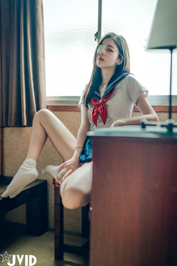    JVID-辰辰-病娇写真-制服角色扮演-缠绕绷带性感大尺度-2023.09.02第166张图片