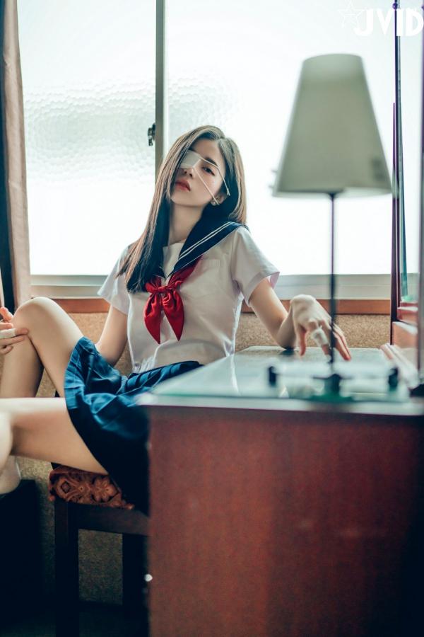    JVID-辰辰-病娇写真-制服角色扮演-缠绕绷带性感大尺度-2023.09.02第168张图片
