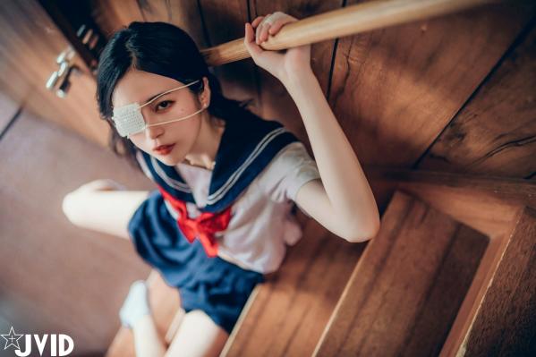    JVID-辰辰-病娇写真-制服角色扮演-缠绕绷带性感大尺度-2023.09.02第179张图片