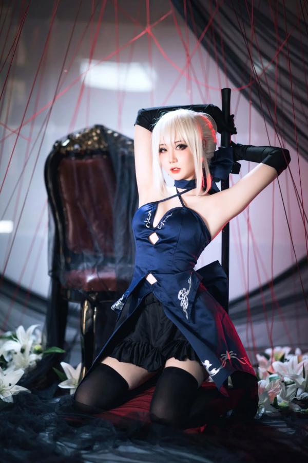    焖焖碳 - FGO 黑呆二次元高质COS，冷艳暗黑风御姐游戏绝美写真 [30P]第3张图片