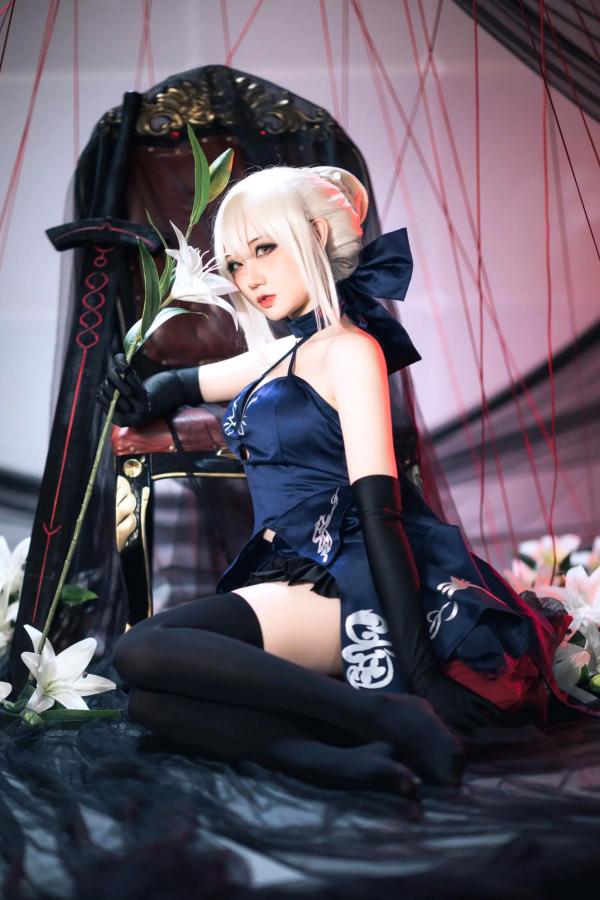    焖焖碳 - FGO 黑呆二次元高质COS，冷艳暗黑风御姐游戏绝美写真 [30P]第9张图片