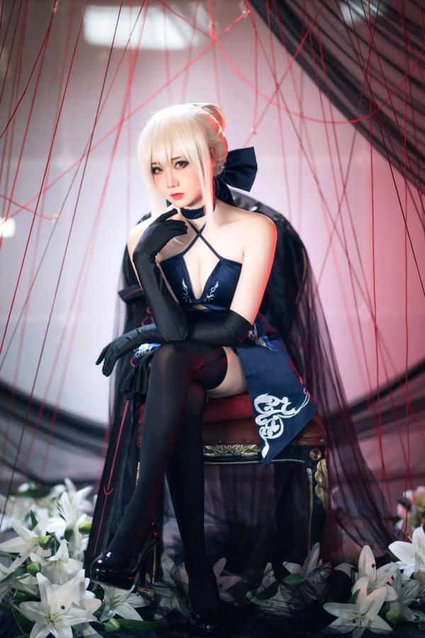    焖焖碳 - FGO 黑呆二次元高质COS，冷艳暗黑风御姐游戏绝美写真 [30P]第15张图片