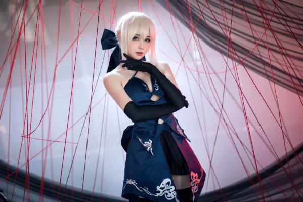    焖焖碳 - FGO 黑呆二次元高质COS，冷艳暗黑风御姐游戏绝美写真 [30P]第27张图片