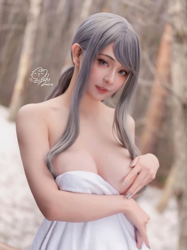    Machi馬吉 小丁 温泉双人篇，绝美私房大尺度写真，湿身诱惑与白嫩美肌尽显，视觉冲击力十足第30张图片