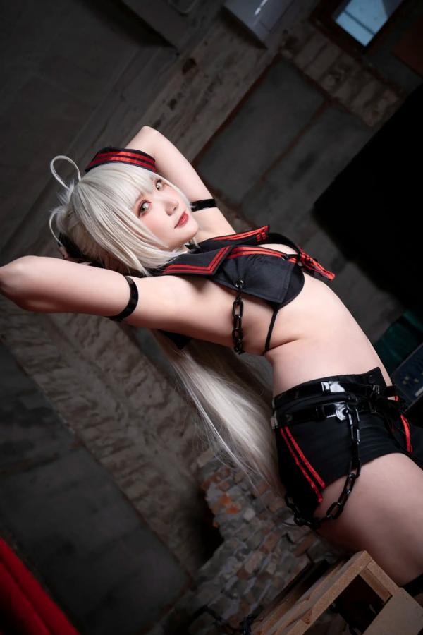    Momoko葵葵 瓜希酱 - FATE黑白贞德Cosplay，冷艳黑化与清纯白贞双子，极致对比诱惑实拍 [60P]第4张图片