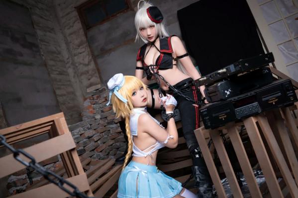    Momoko葵葵 瓜希酱 - FATE黑白贞德Cosplay，冷艳黑化与清纯白贞双子，极致对比诱惑实拍 [60P]第40张图片