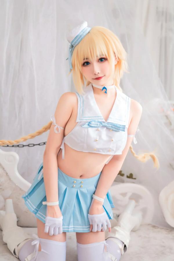    Momoko葵葵 瓜希酱 - FATE黑白贞德Cosplay，冷艳黑化与清纯白贞双子，极致对比诱惑实拍 [60P]第41张图片