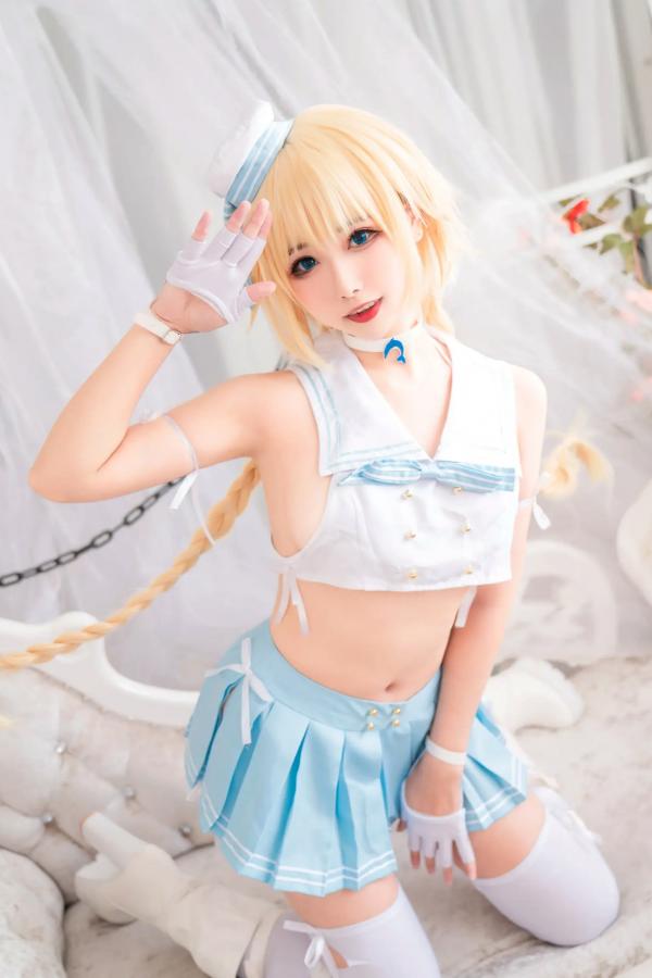    Momoko葵葵 瓜希酱 - FATE黑白贞德Cosplay，冷艳黑化与清纯白贞双子，极致对比诱惑实拍 [60P]第43张图片