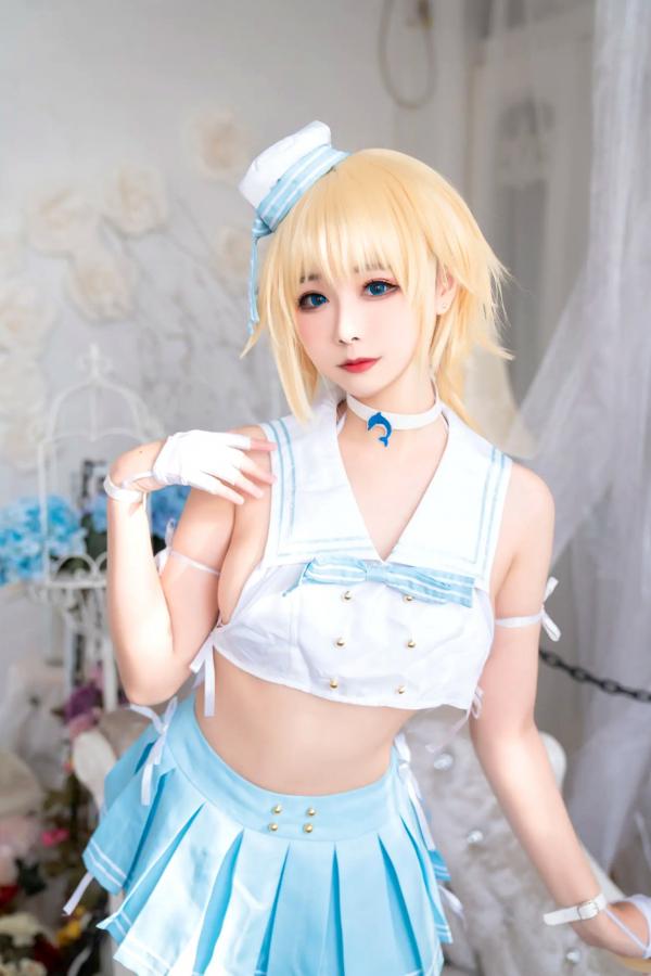    Momoko葵葵 瓜希酱 - FATE黑白贞德Cosplay，冷艳黑化与清纯白贞双子，极致对比诱惑实拍 [60P]第44张图片