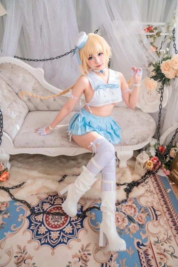    Momoko葵葵 瓜希酱 - FATE黑白贞德Cosplay，冷艳黑化与清纯白贞双子，极致对比诱惑实拍 [60P]第46张图片