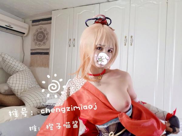    橙子喵酱-宵宫原神cosplay私房写真，极致诱惑展现二次元少女魅力第8张图片