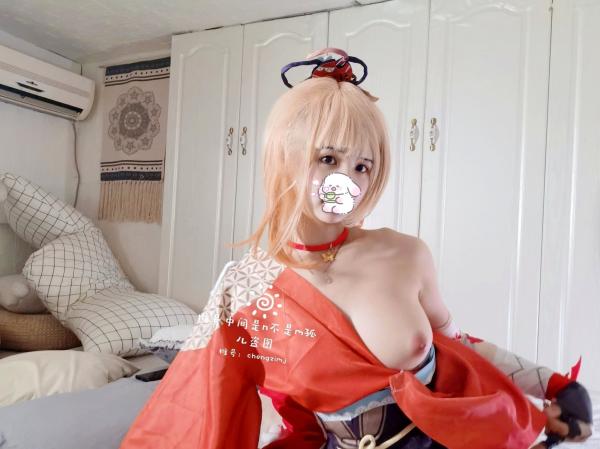    橙子喵酱-宵宫原神cosplay私房写真，极致诱惑展现二次元少女魅力第14张图片