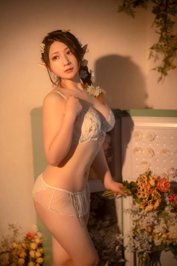    Zyra秋 繁花私房写真：花间精灵造型唯美蕾丝内衣诱惑[40P]第29张图片