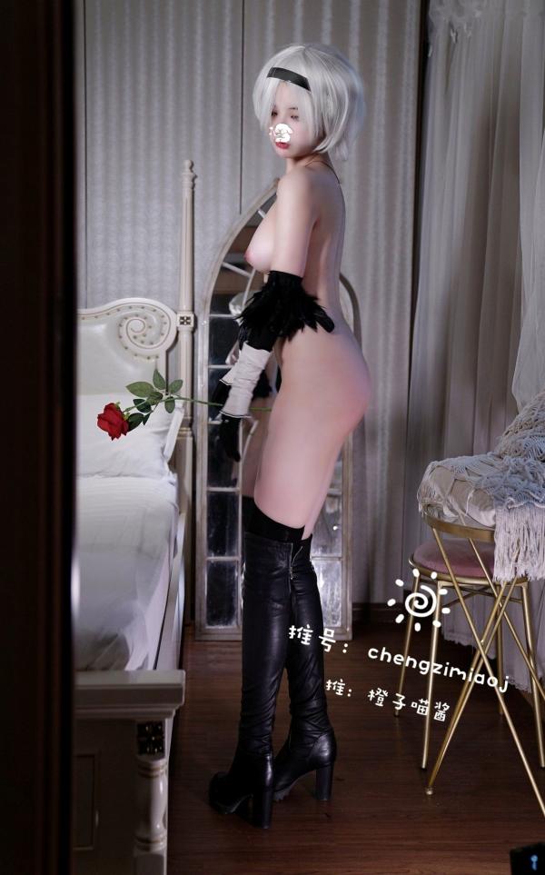    橙子喵酱-2B_尼尔机械纪元角色扮演，大胆唯美私房写真，极致性感cosplay视觉大片第4张图片