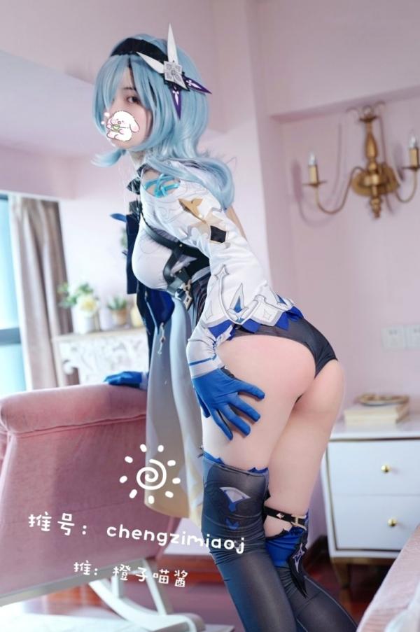    橙子喵酱-原神优菈角色扮演私房写真_大胆挑战大尺度视觉冲击第48张图片