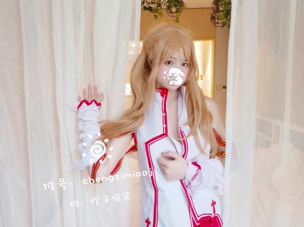    橙子喵酱-亚丝娜 极致诱惑私房Cosplay角色扮演室内居家高清美图第8张图片