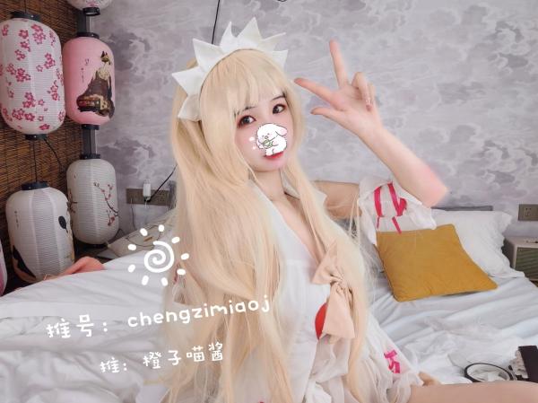   橙子喵酱-伊莉雅Cosplay私房照：极致诱惑的动漫女神，白嫩御女郎大尺度床拍鉴赏第8张图片