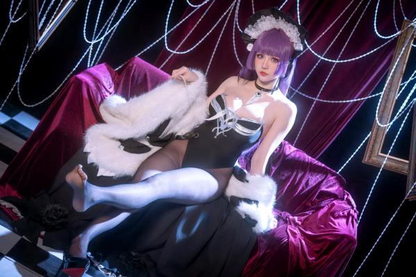    星之迟迟 - 碧蓝航线塔什干COSPLAY，性感连体衣配丝袜，精致室内棚拍，撩人神情还原度极高 [57P]第10张图片