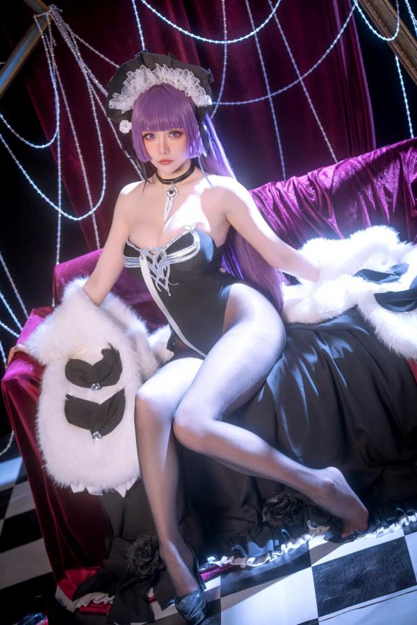    星之迟迟 - 碧蓝航线塔什干COSPLAY，性感连体衣配丝袜，精致室内棚拍，撩人神情还原度极高 [57P]第11张图片